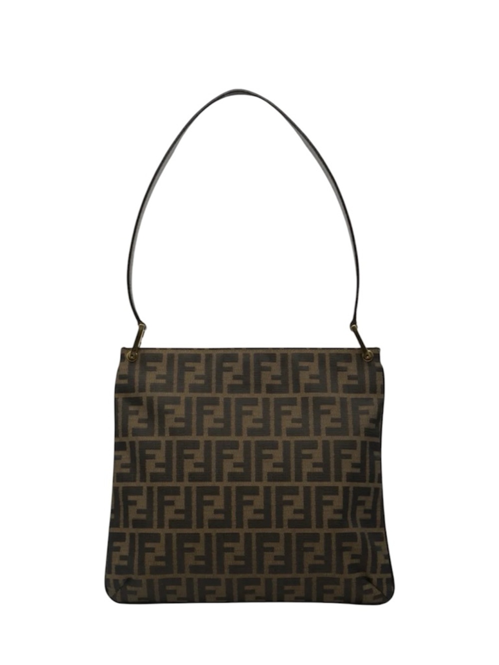 Fendi Zucca Canvas Leather Bag